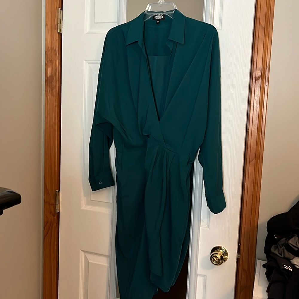 Express faux wrap dress
